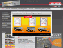 Tablet Screenshot of anhaenger-center-woermann.de